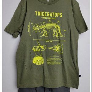 Gap Kids 2 piece Dinosaur Triceratops Outfit